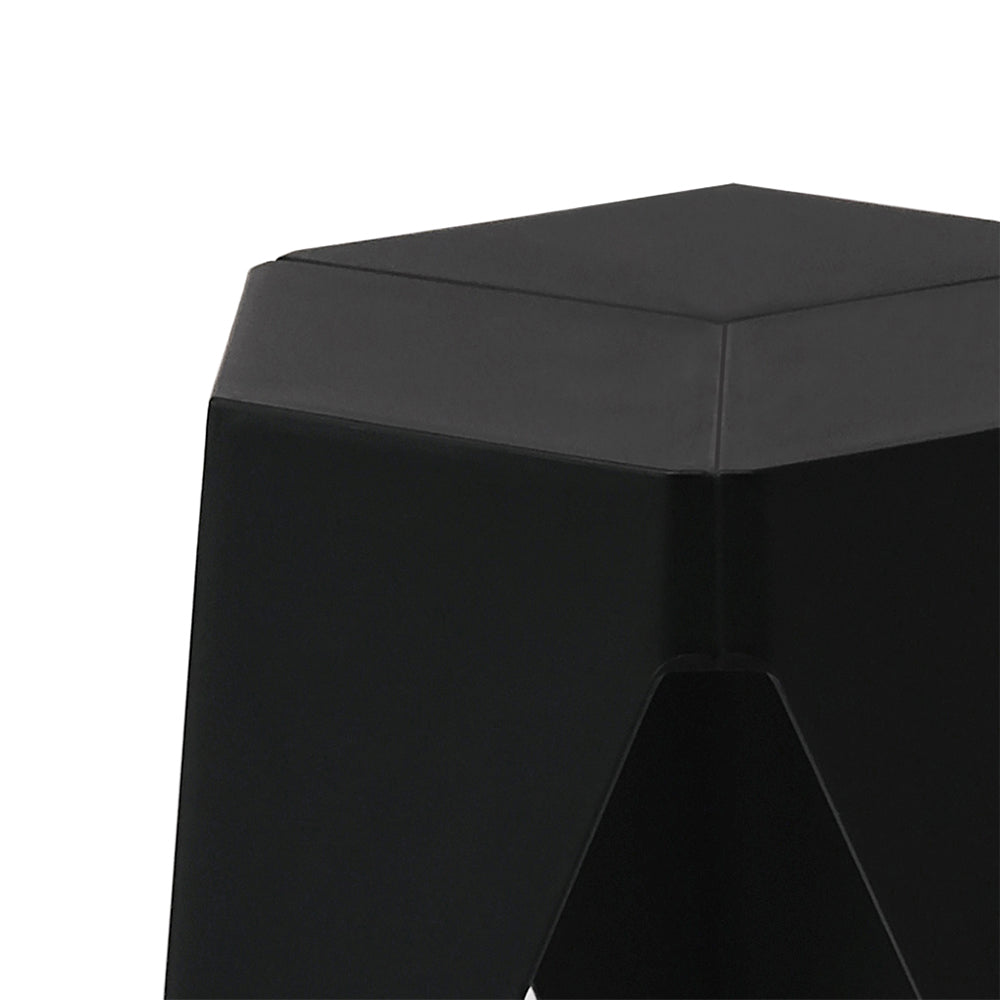 Lexi Stackable Stools - Black (Set of 2)