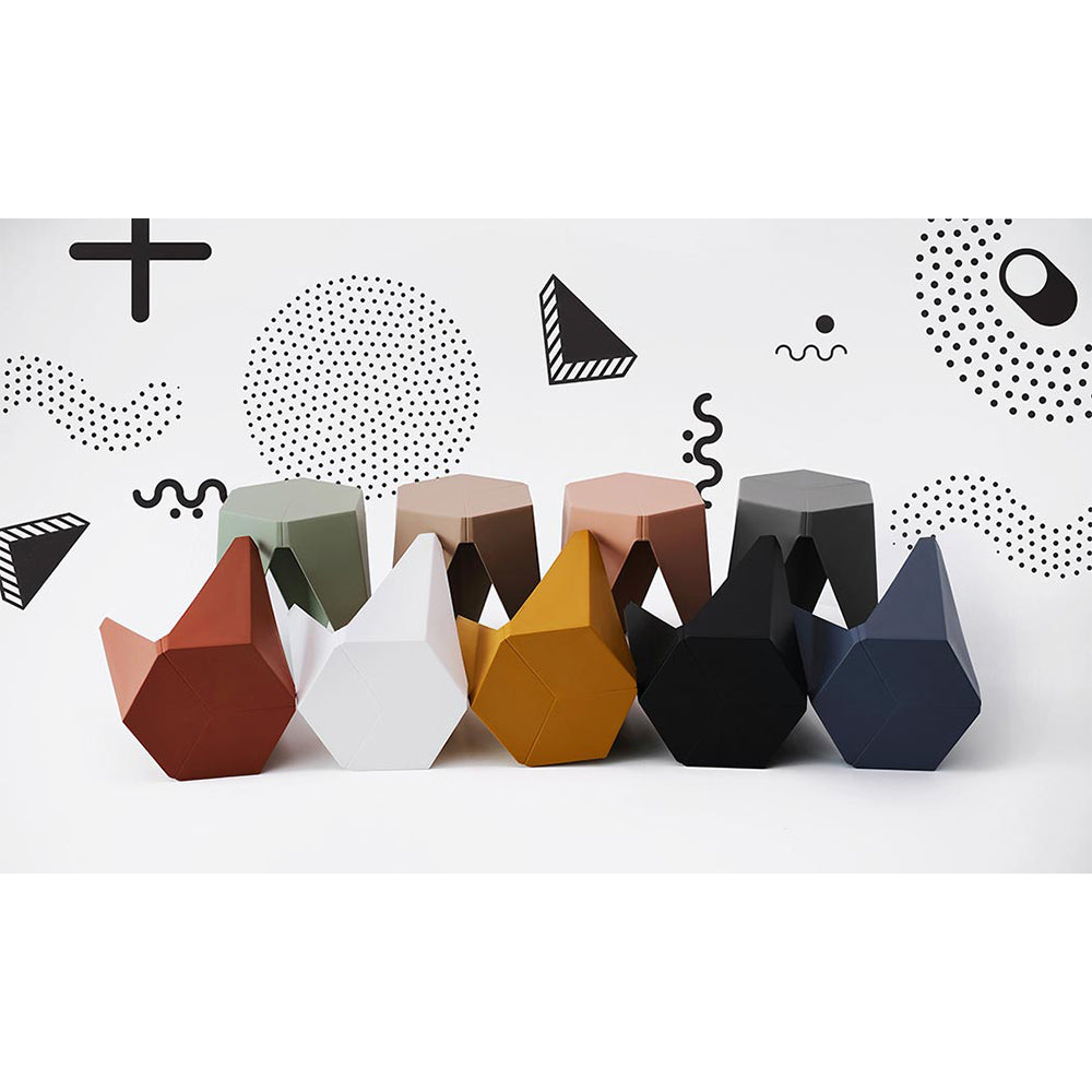 Lexi Stackable Stools - Black (Set of 2)