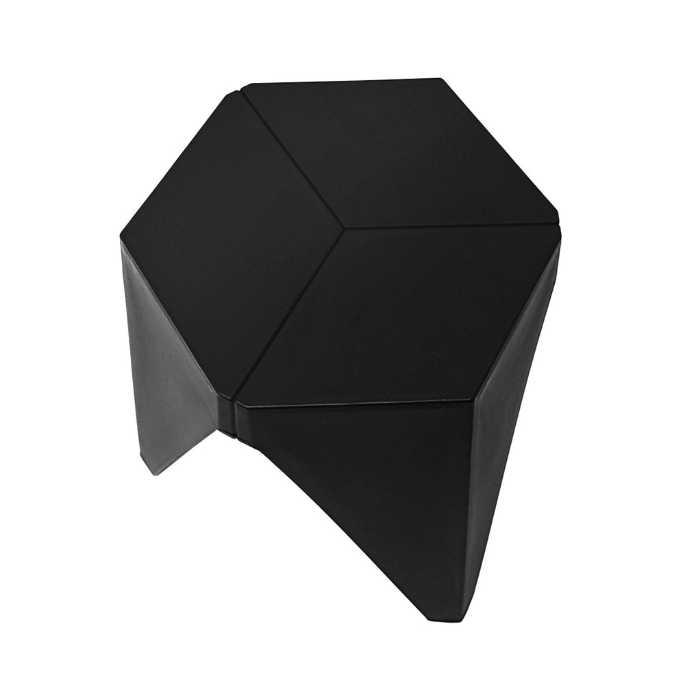 Korra 4PC Puzzle Stool Plastic Bar Stools Stackable Black