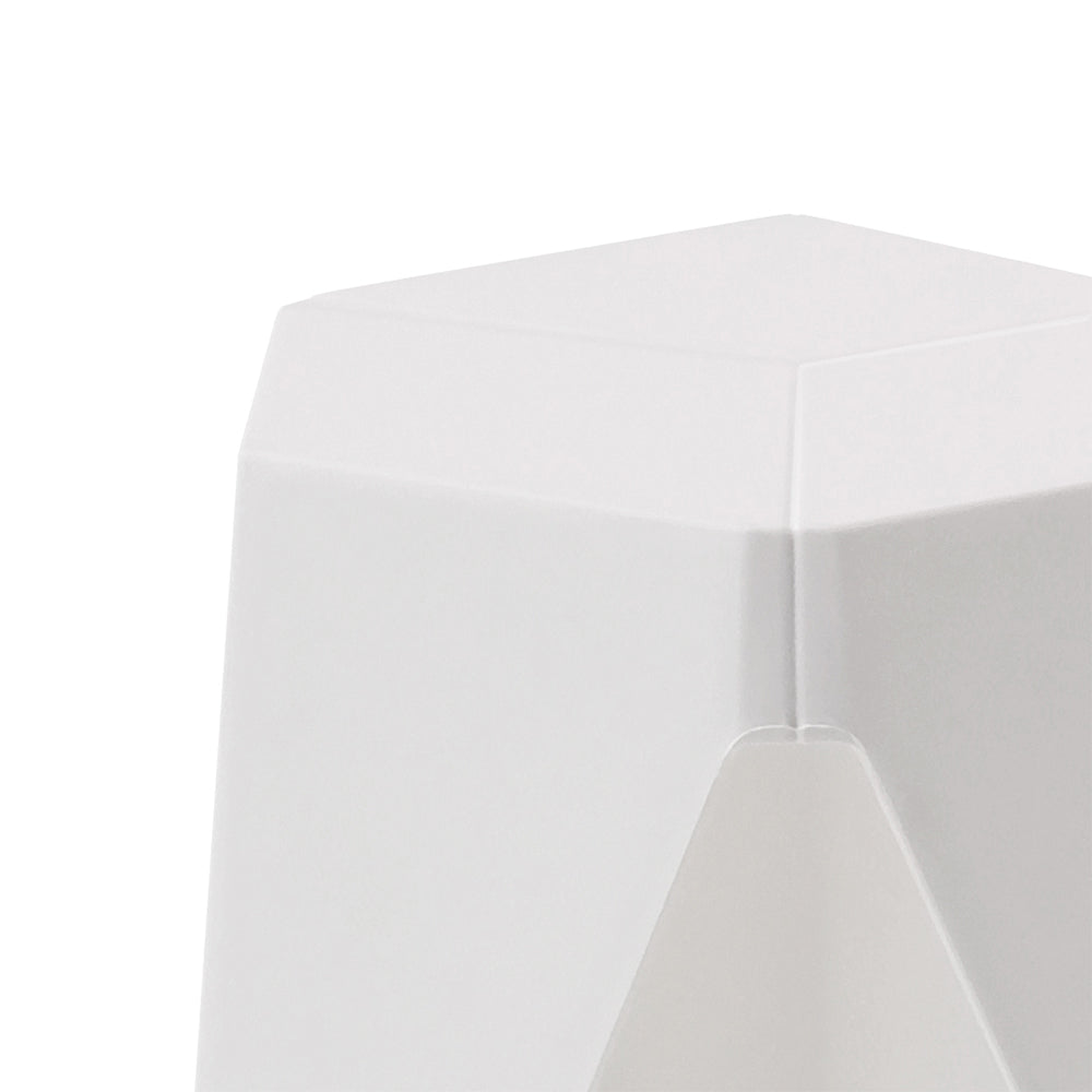 Korra 2x Bar Stools Puzzle Plastic Foot Stool White