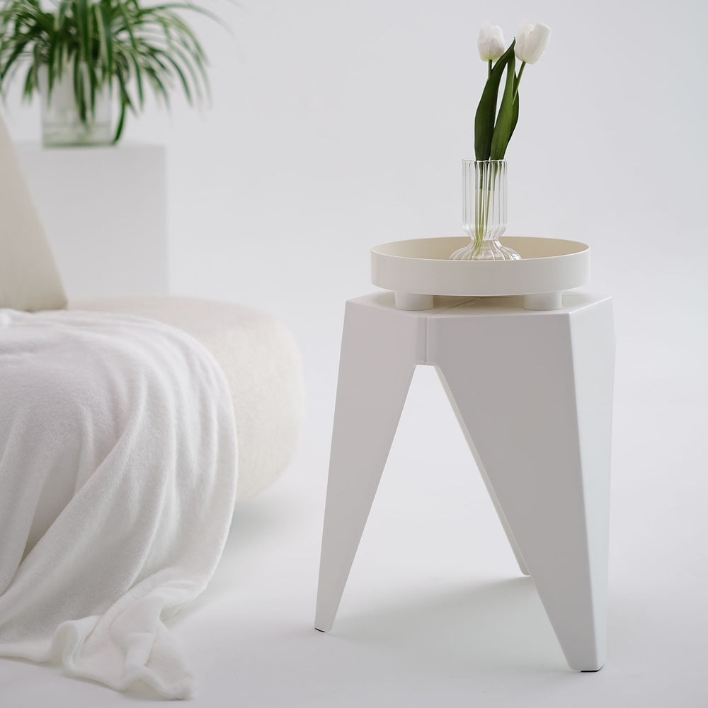 Lexi Stackable Stools - White