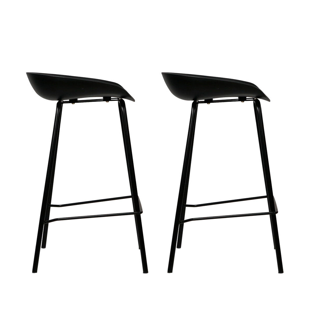 Korra 2x Bar Stools Kitchen Counter Stools Metal