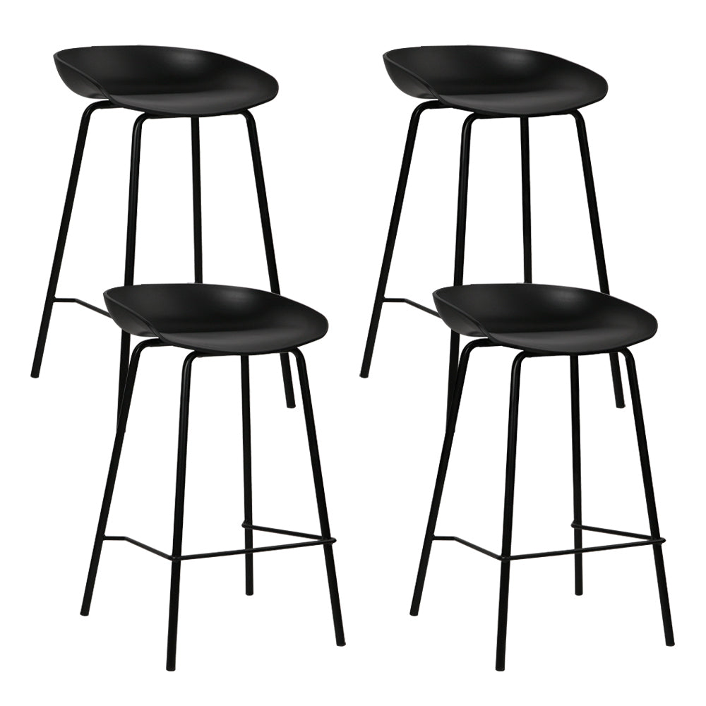 Korra 4x Bar Stools Kitchen Counter Stools Metal