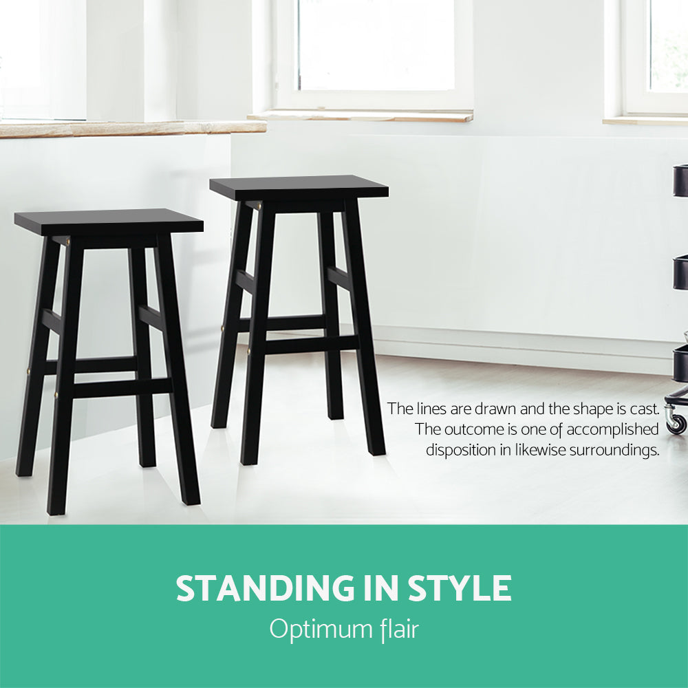 Korra Counter Stools -  Black x2