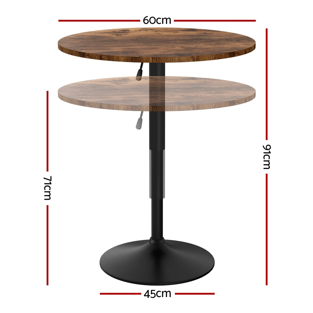 Jenna Height Adjustable Bar Table