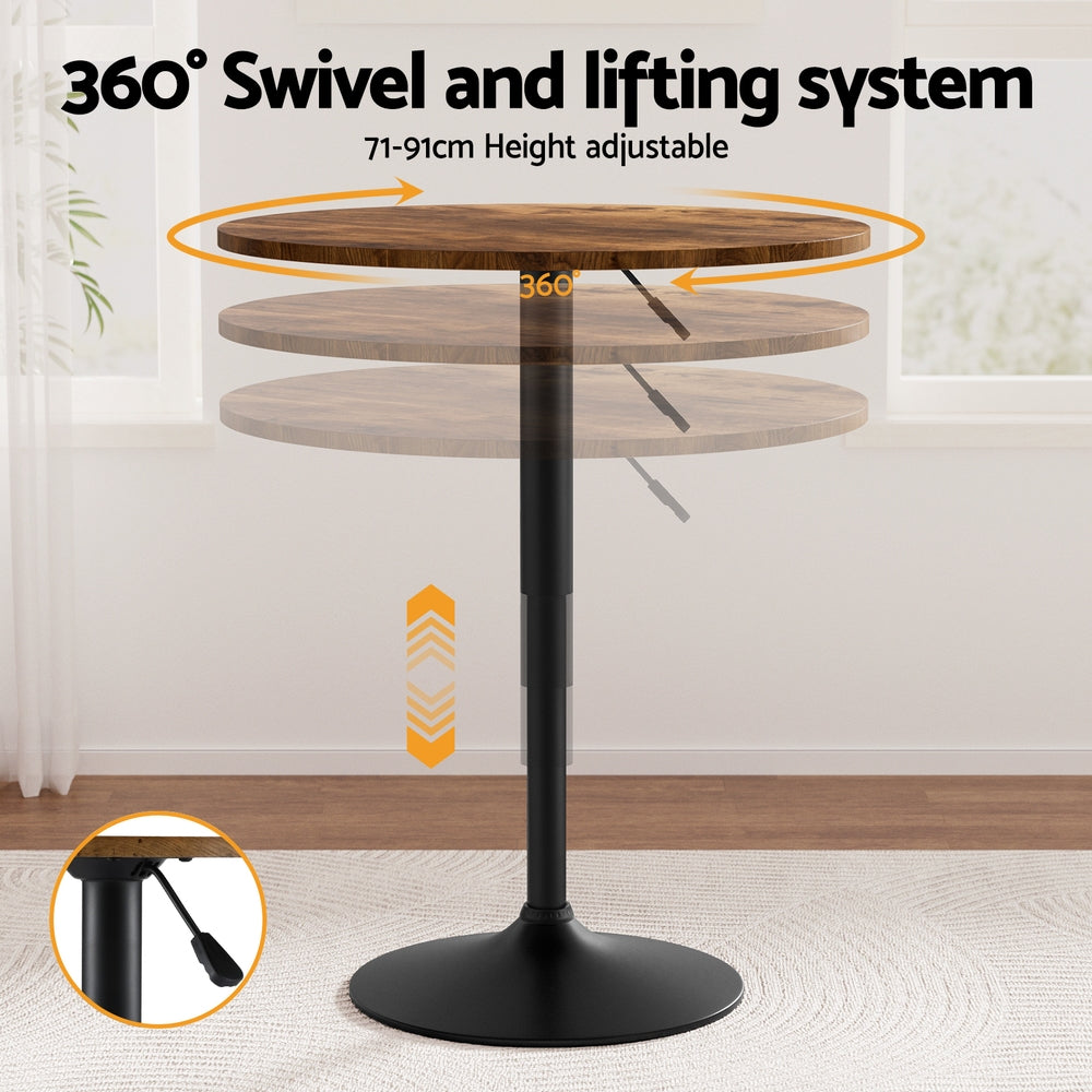 Jenna Height Adjustable Bar Table