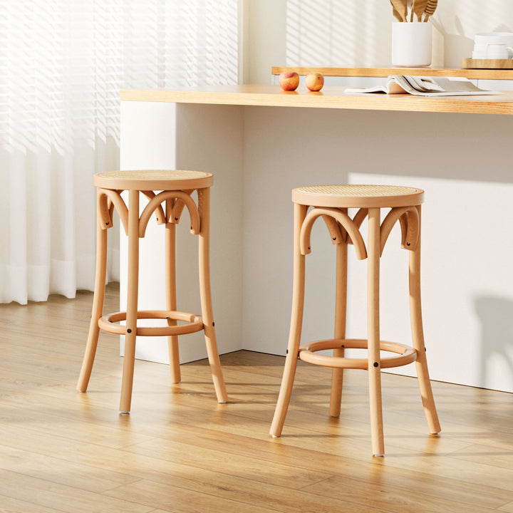 Korra - Rattan Seat Stool x 2