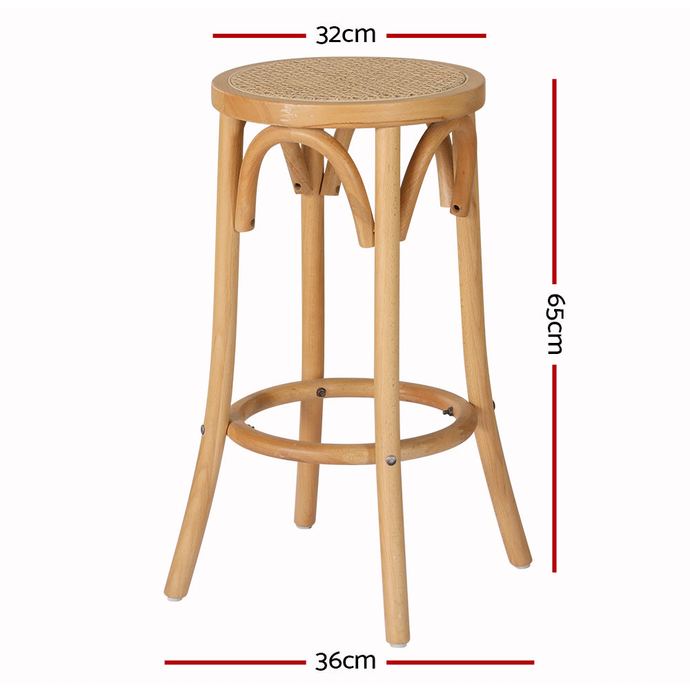 Korra - Rattan Seat Stool x 2