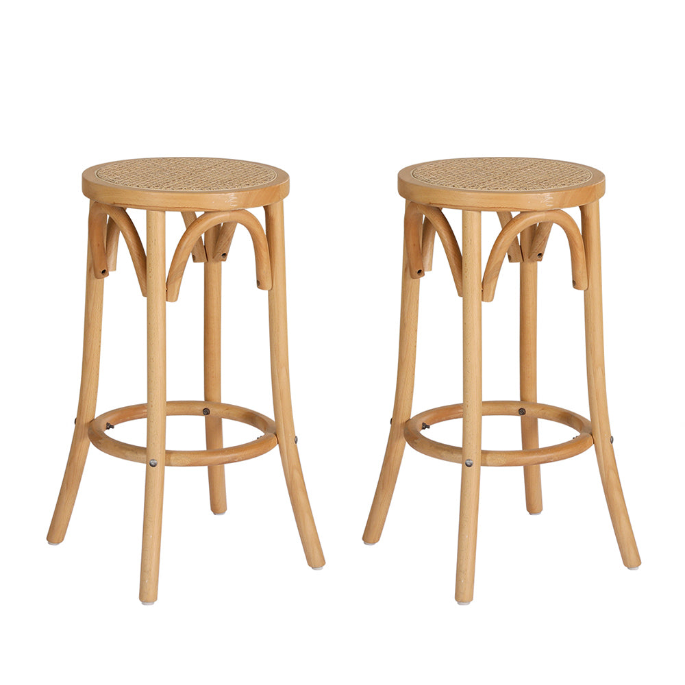 Korra - Rattan Seat Stool x 2