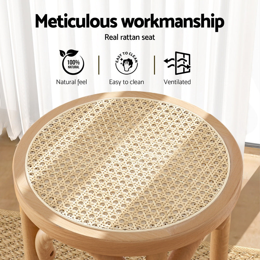 Korra - Rattan Seat Stool x 4