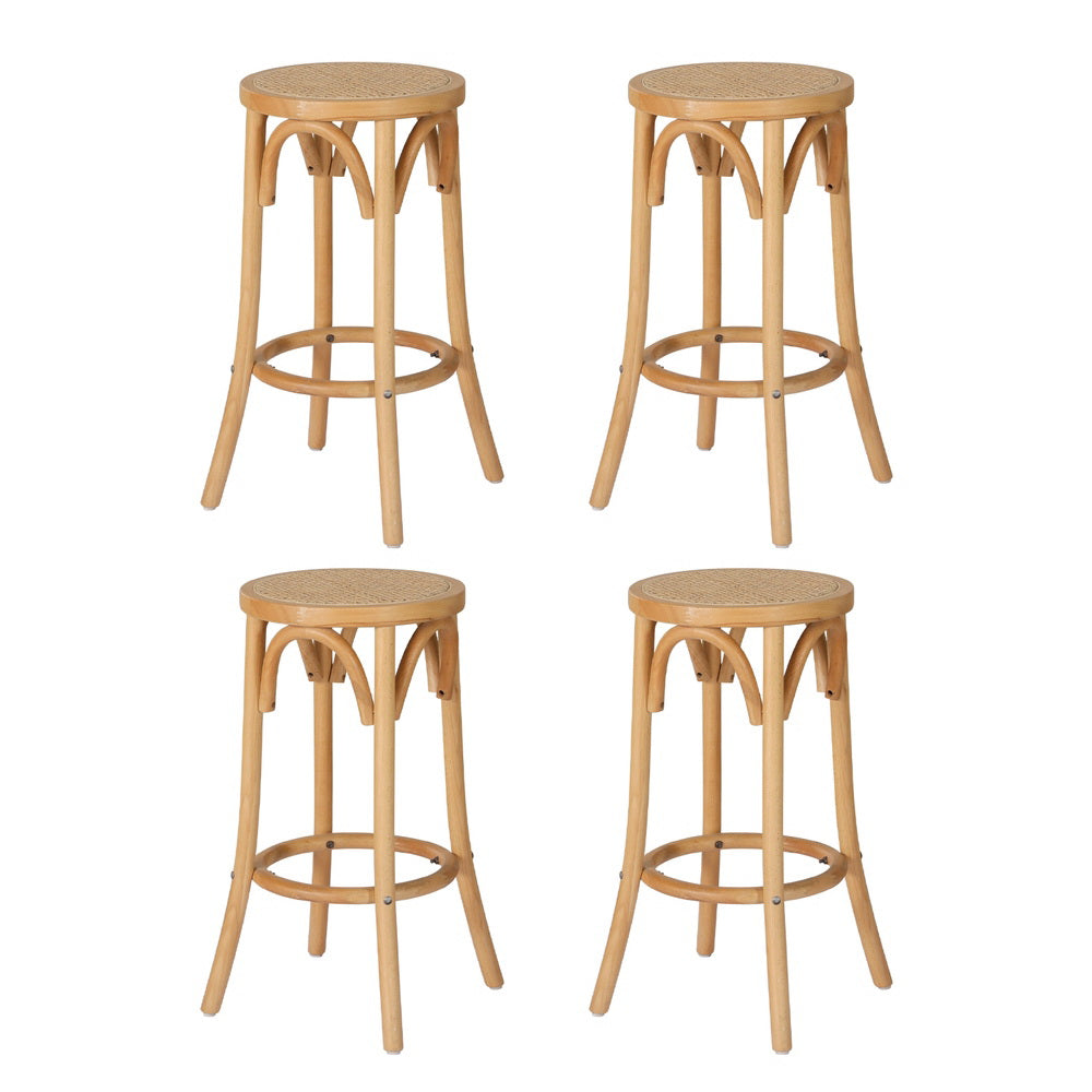 Korra - Rattan Seat Stool x 4