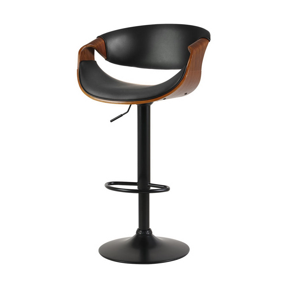 Korra Bar Stools Gas Lift Leather w/Armrest