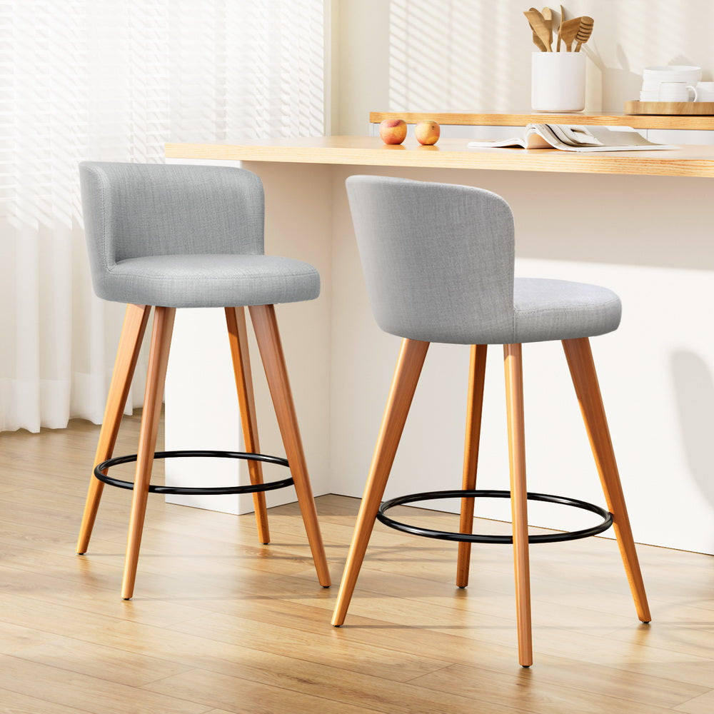 Maison Bar Stools, Linen (set of 2)