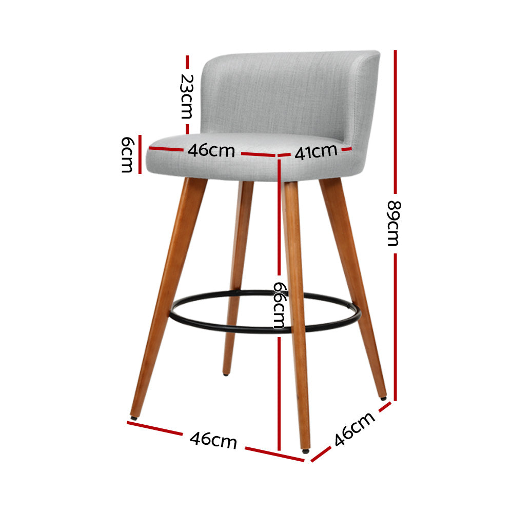 Maison Bar Stools, Linen (set of 4)