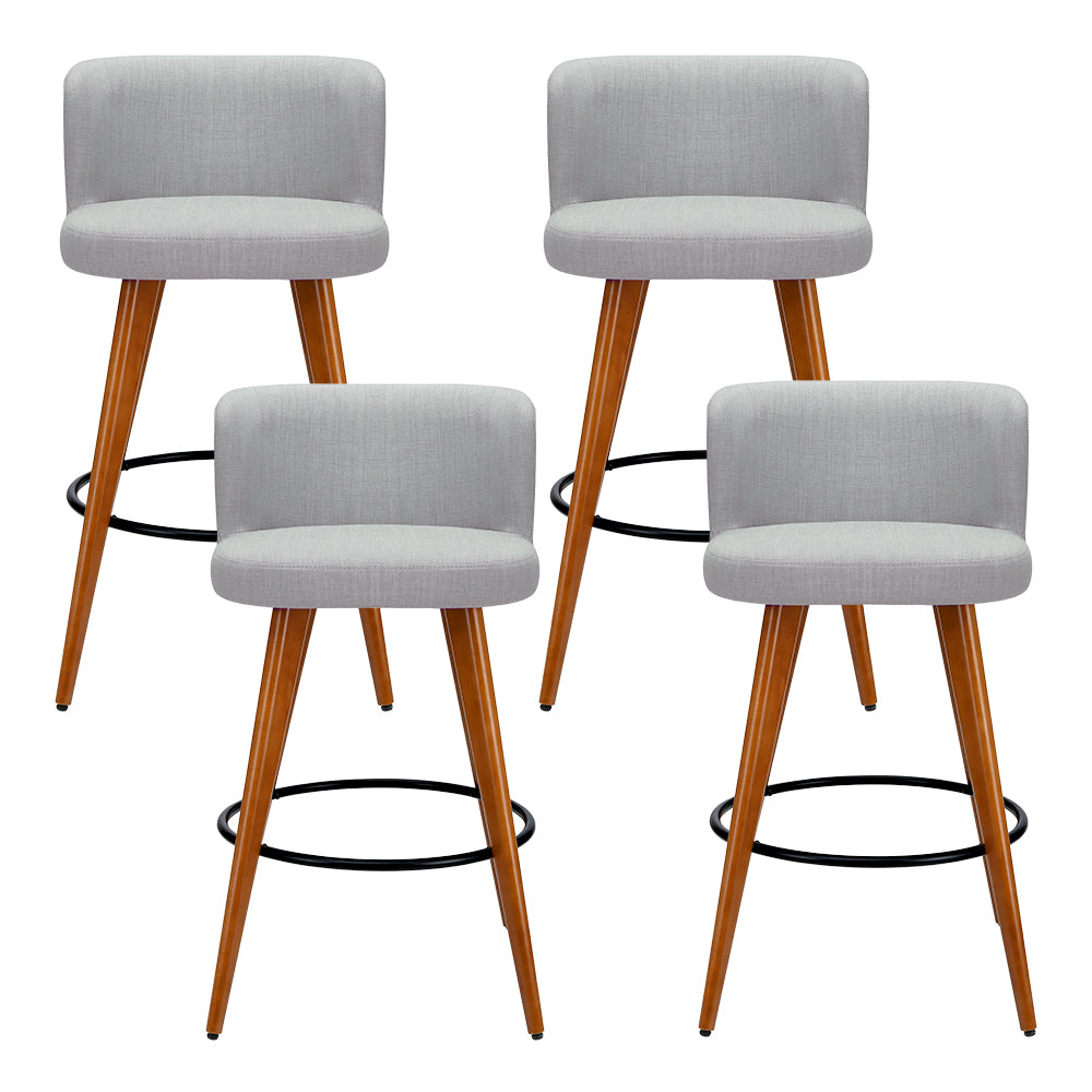 Maison Bar Stools, Linen (set of 4)