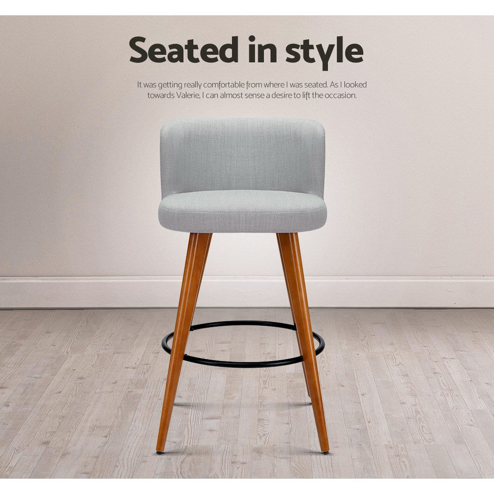 Maison Bar Stools, Linen (set of 4)