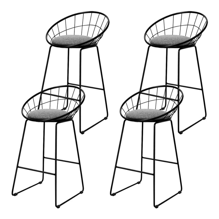 Artiss 4x Bar Stools Padded Seat Metal
