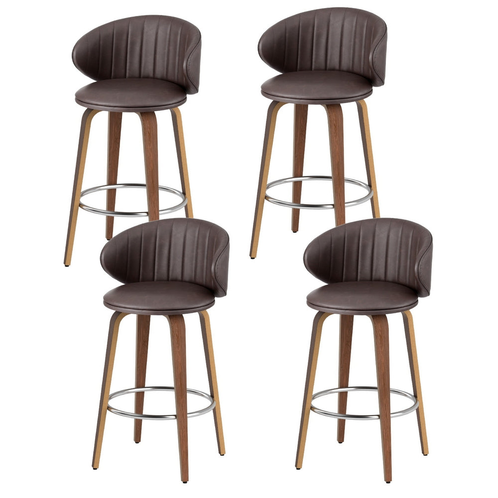 Luna Bar Stools - Brown (set of 4)