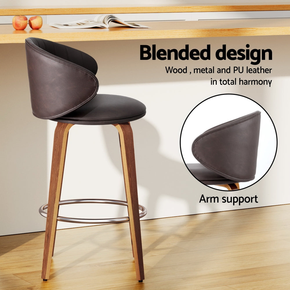 Luna Bar Stools - Brown (set of 4)