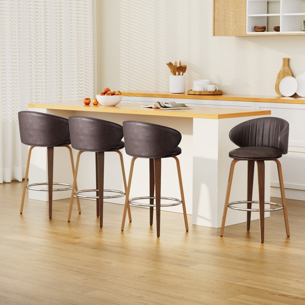 Luna Bar Stools - Brown (set of 4)
