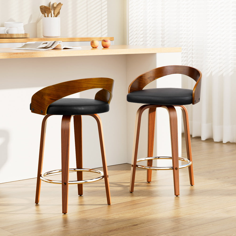 Arden Bar Stools - Black (set of 2)