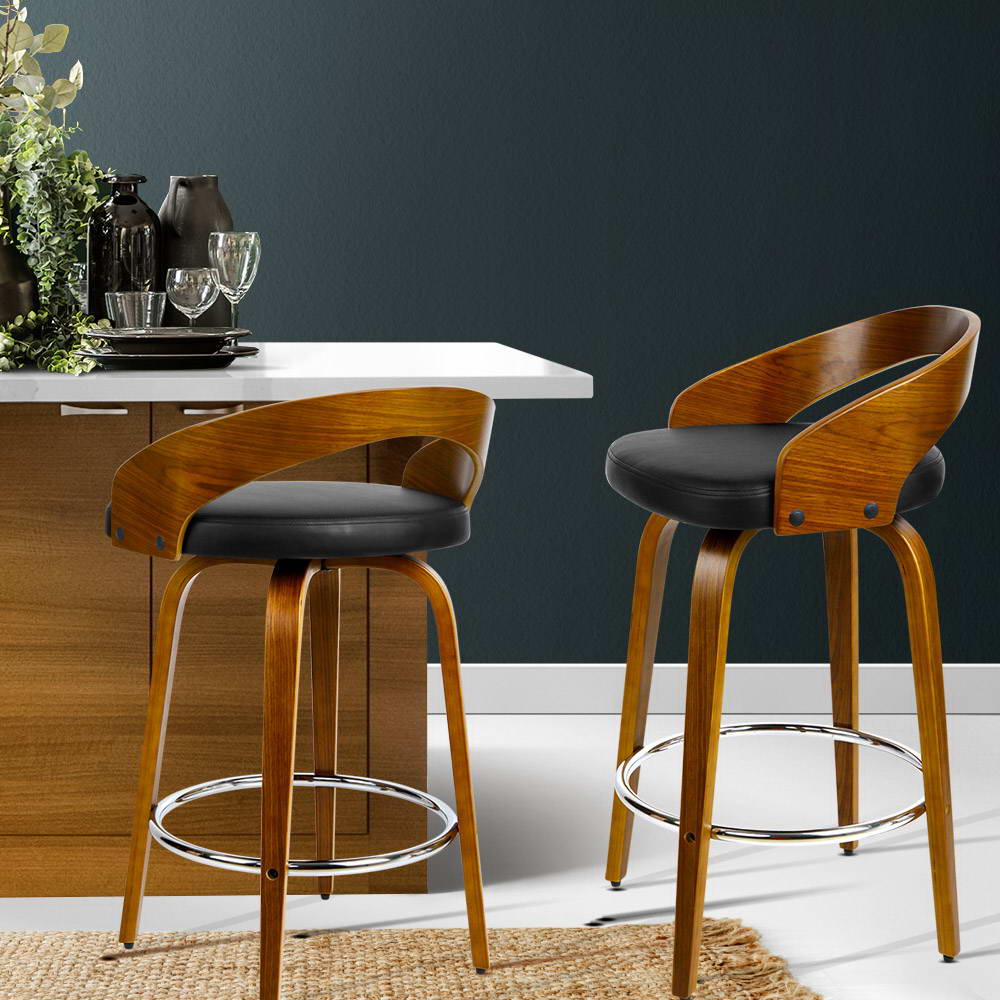 Arden Bar Stools - Black (set of 2)
