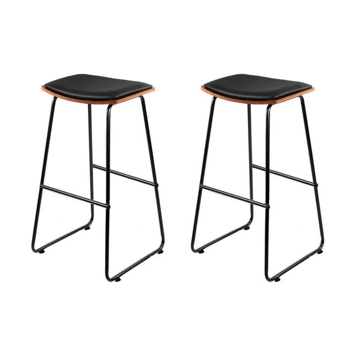 Korra Bar Stools Kitchen Counter Stools Metal Chairs x2