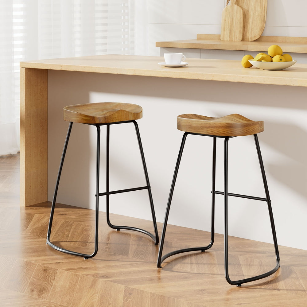 Nordic Timber Stools x 2
