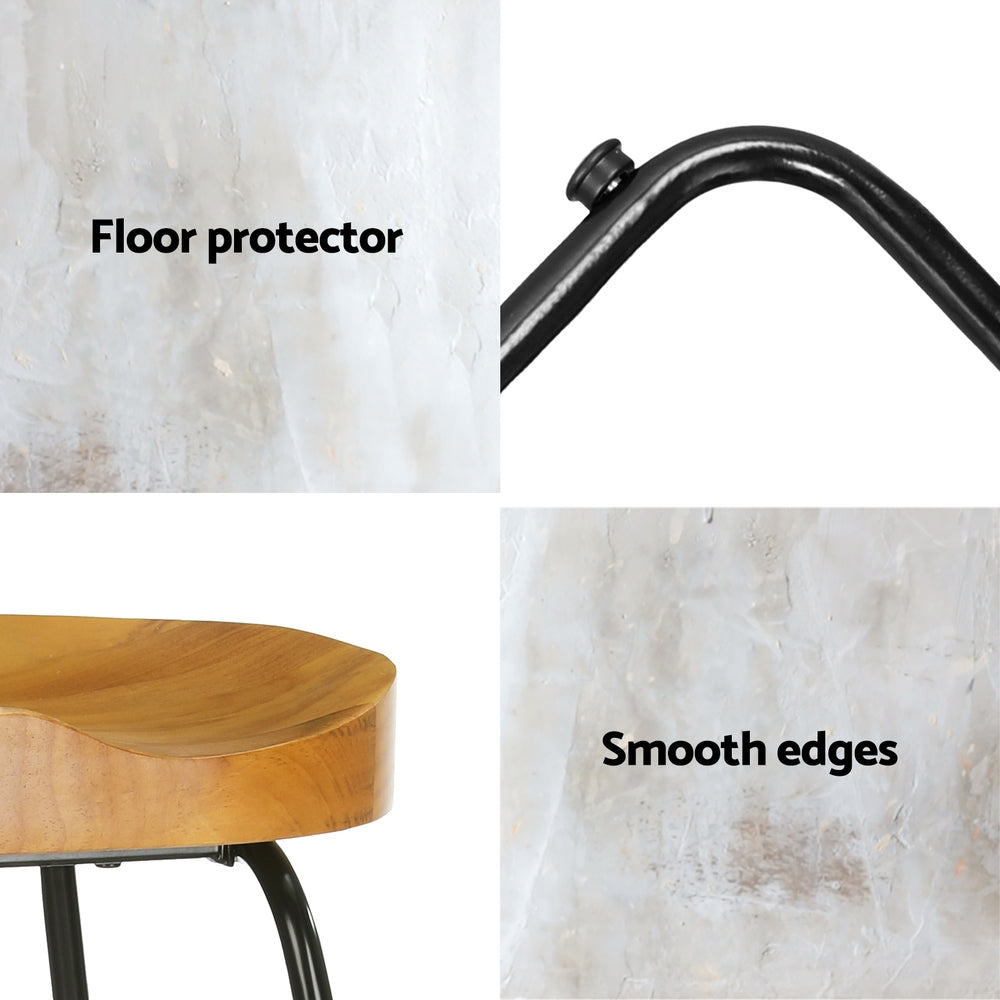 Nordic Timber Stools x 2