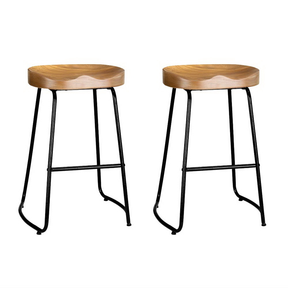 Nordic Timber Stools x 2