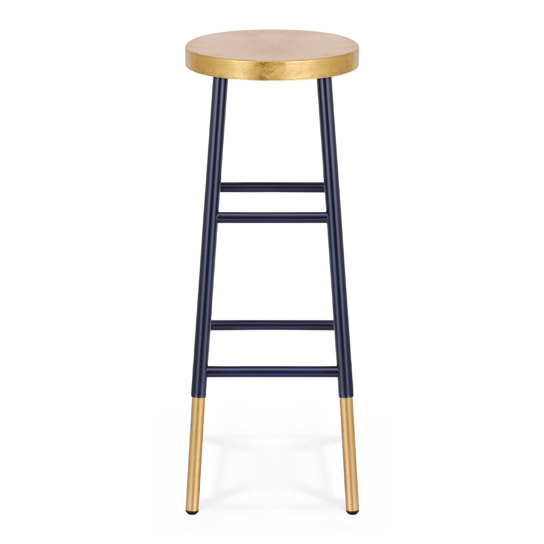 Artiss Bar Stools Metal Gold Navy