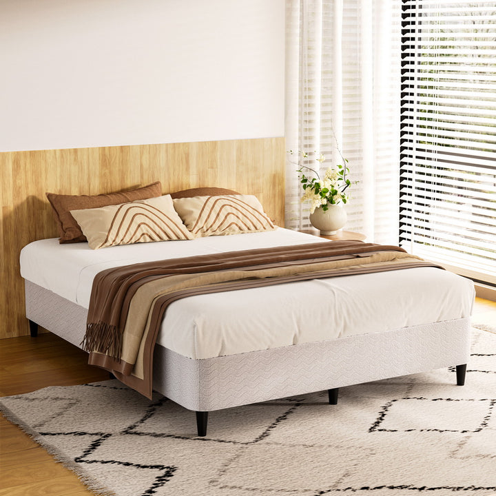 Korra Bed Frame Double Size Metal Grey MASON