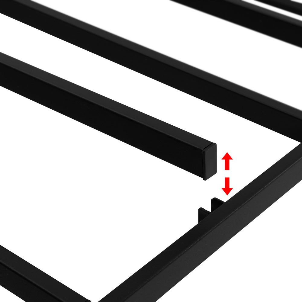 Korra Bed Frame King Size Metal Grey MASON