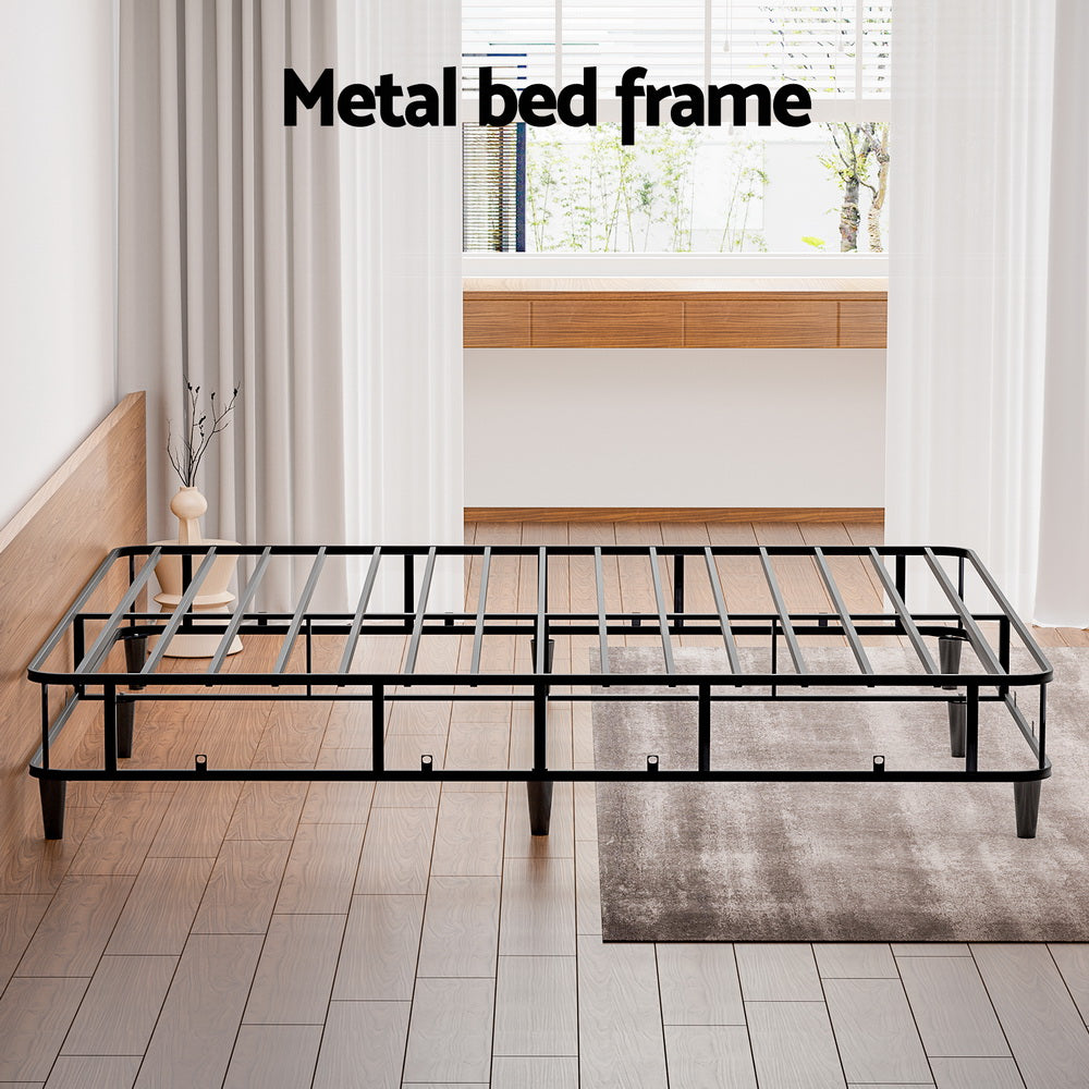 Korra Bed Frame King Size Metal Grey MASON