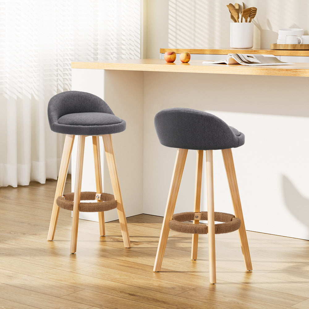 Carla Bar Stools -Grey (set of 2)