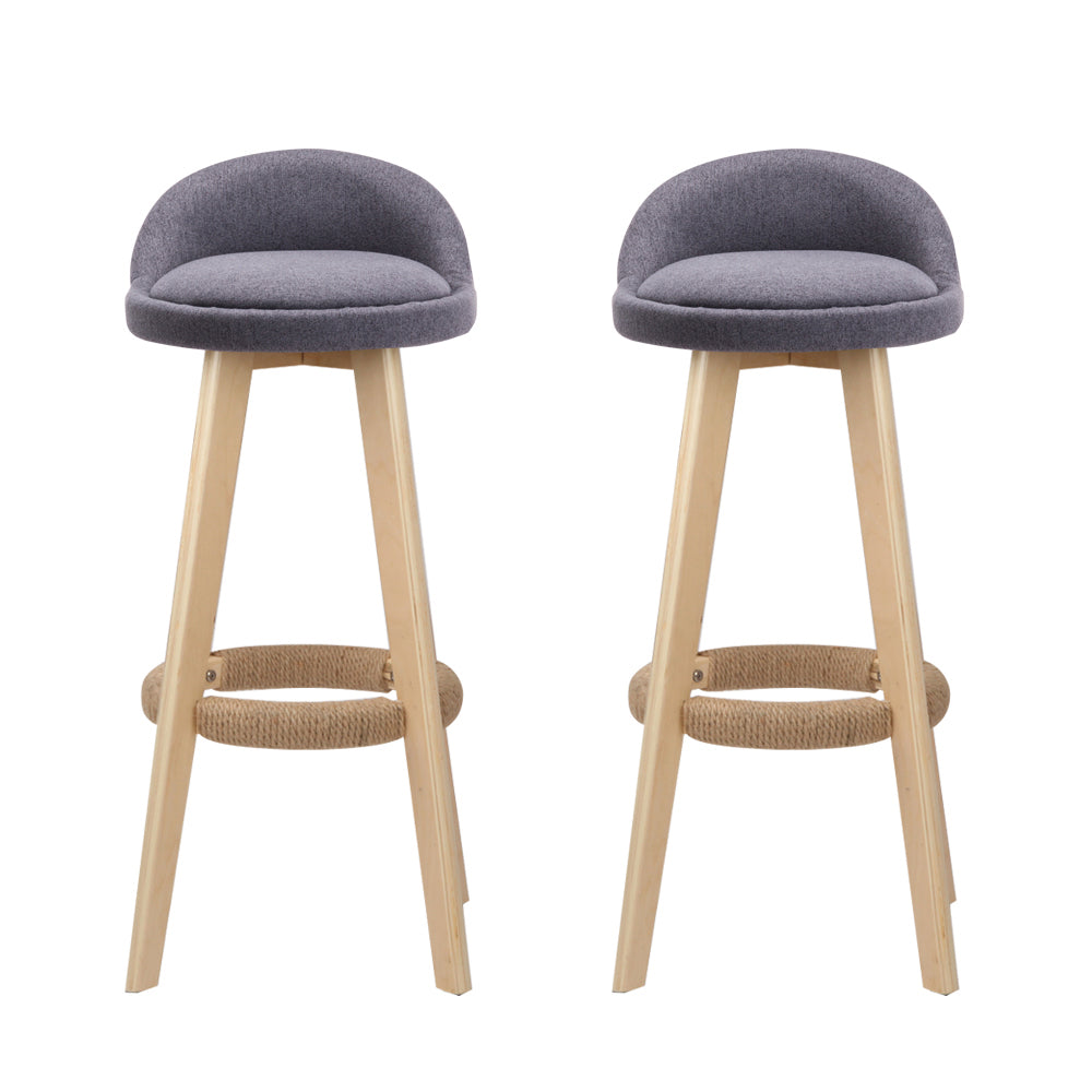 Carla Bar Stools -Grey (set of 2)