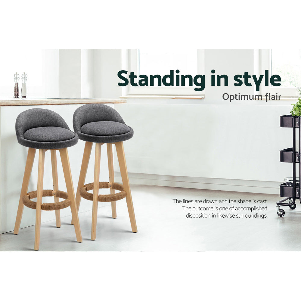 Carla Bar Stools -Grey (set of 2)