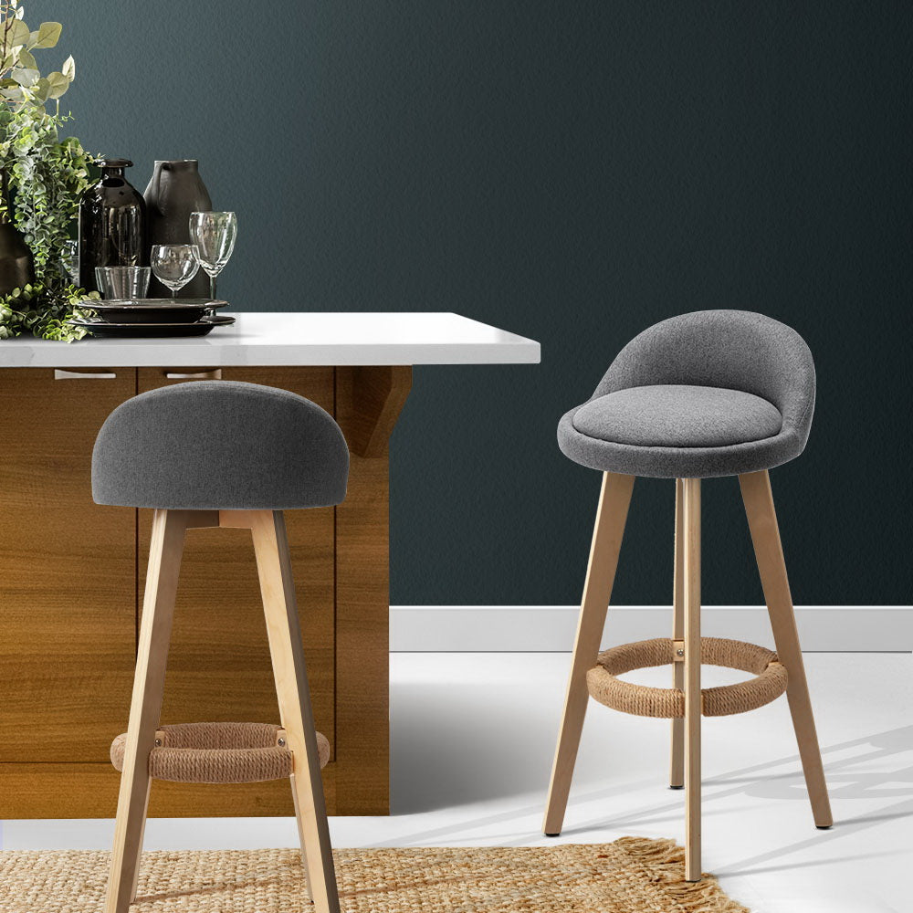 Carla Bar Stools -Grey (set of 2)