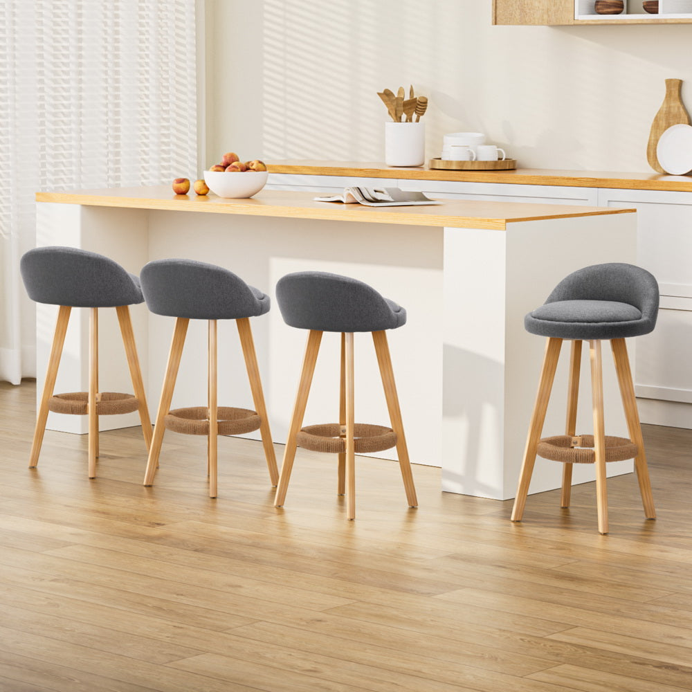 Carla Bar Stools - Grey (set of 4)