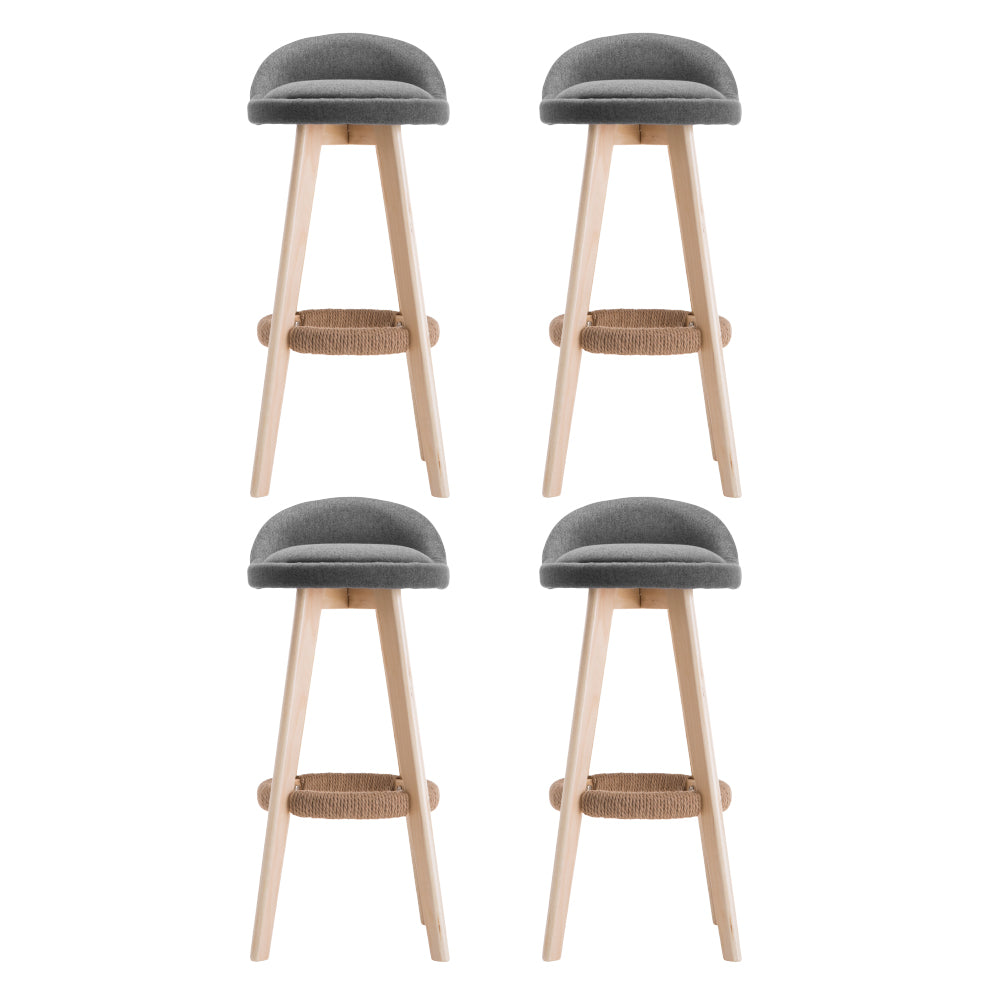 Carla Bar Stools - Grey (set of 4)