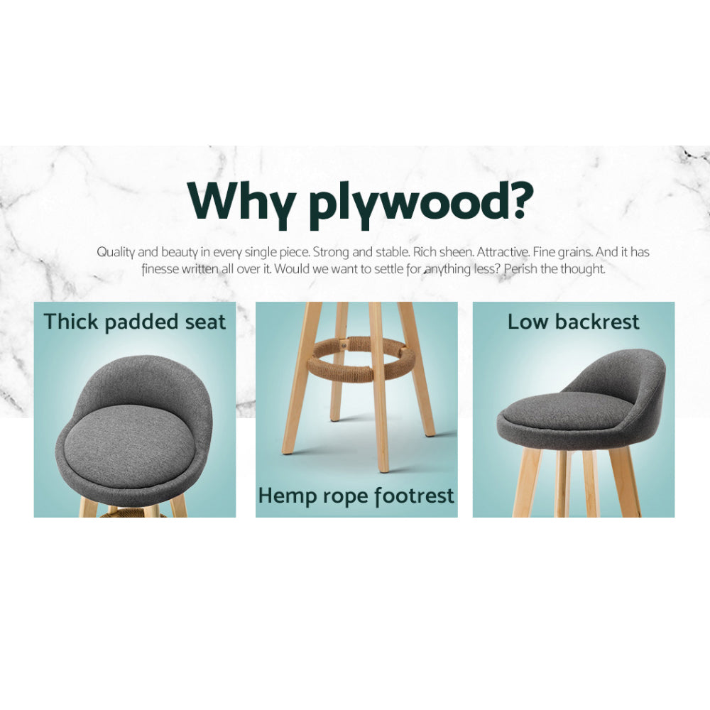 Carla Bar Stools - Grey (set of 4)