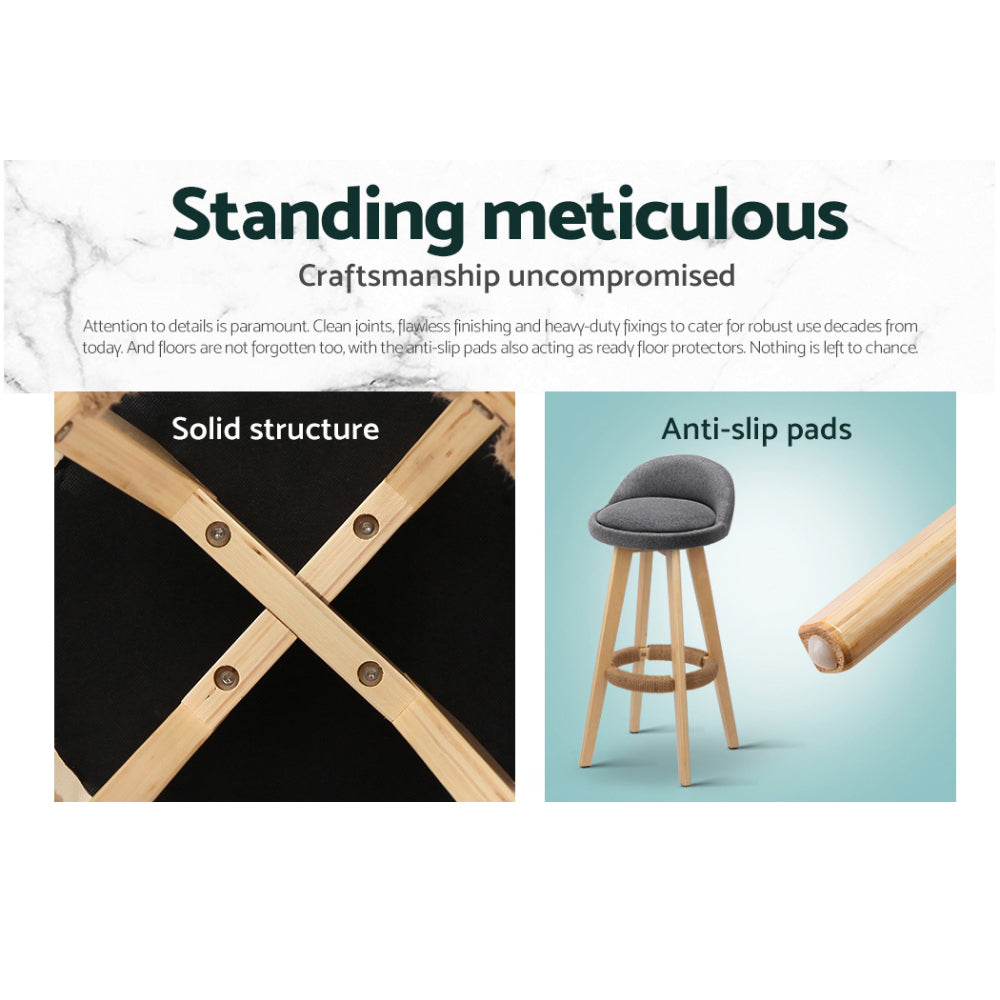 Carla Bar Stools - Grey (set of 4)