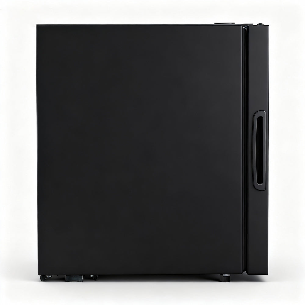 Devanti 40L Bar Fridge Glass Door Mini Fridge Countertop Cooler Black