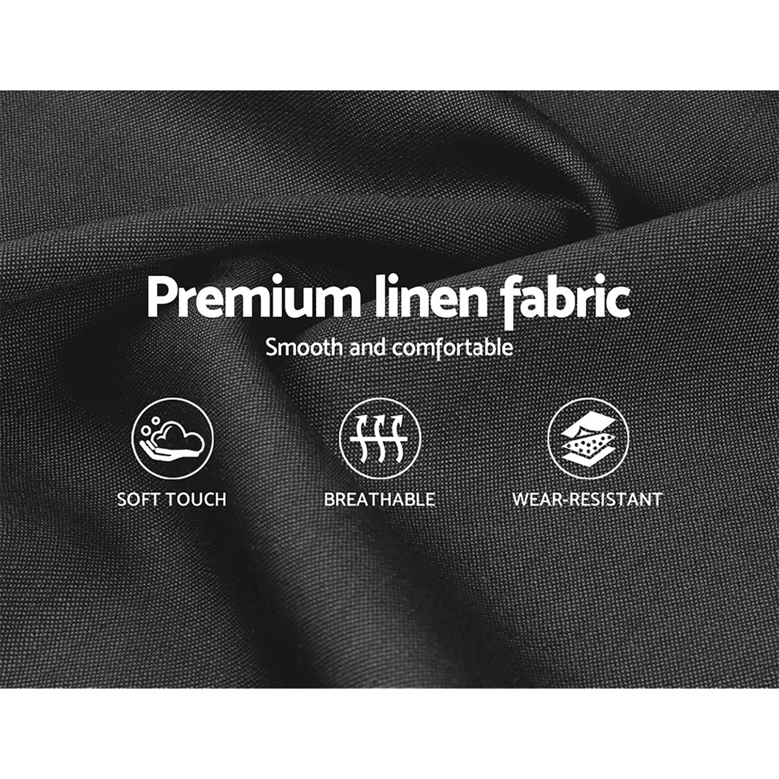 Korra Bed Frame King Size Gas Lift Charcoal ISSA