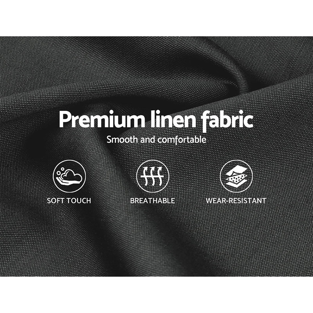 Korra Bed Frame King Size Gas Lift Charcoal ISSA