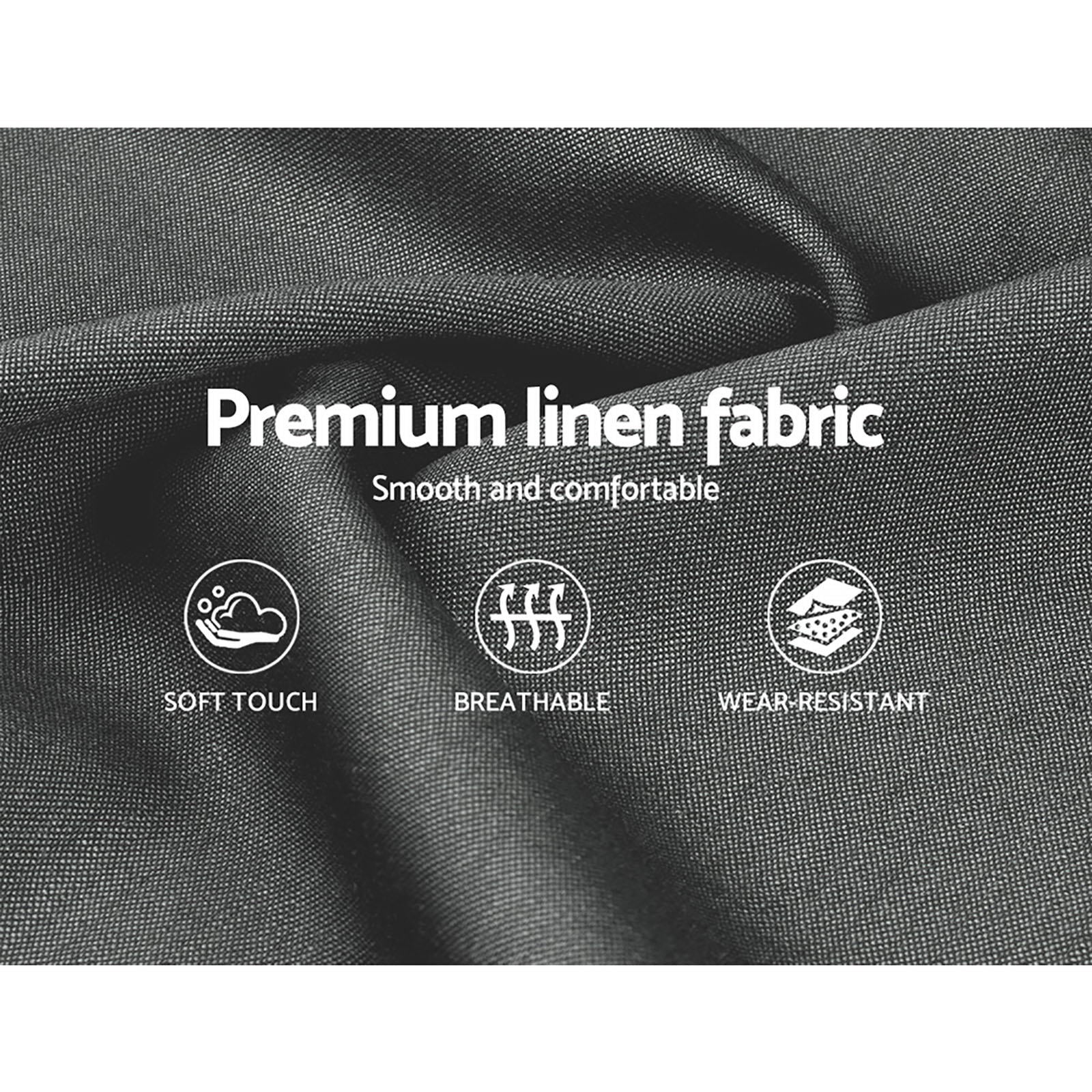 Korra Bed Frame Queen Size Gas Lift Grey ISSA