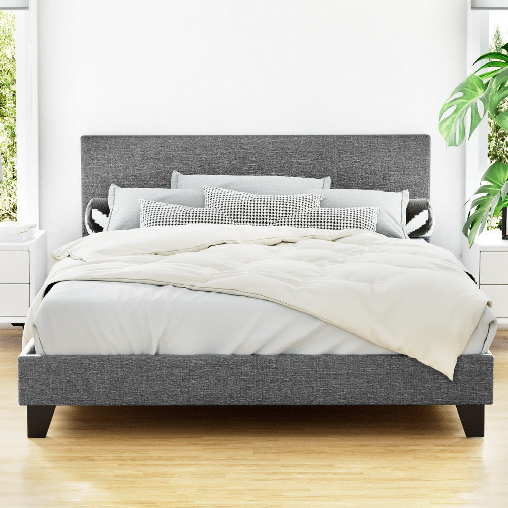 Korra Bed Frame Double Size Grey NEO