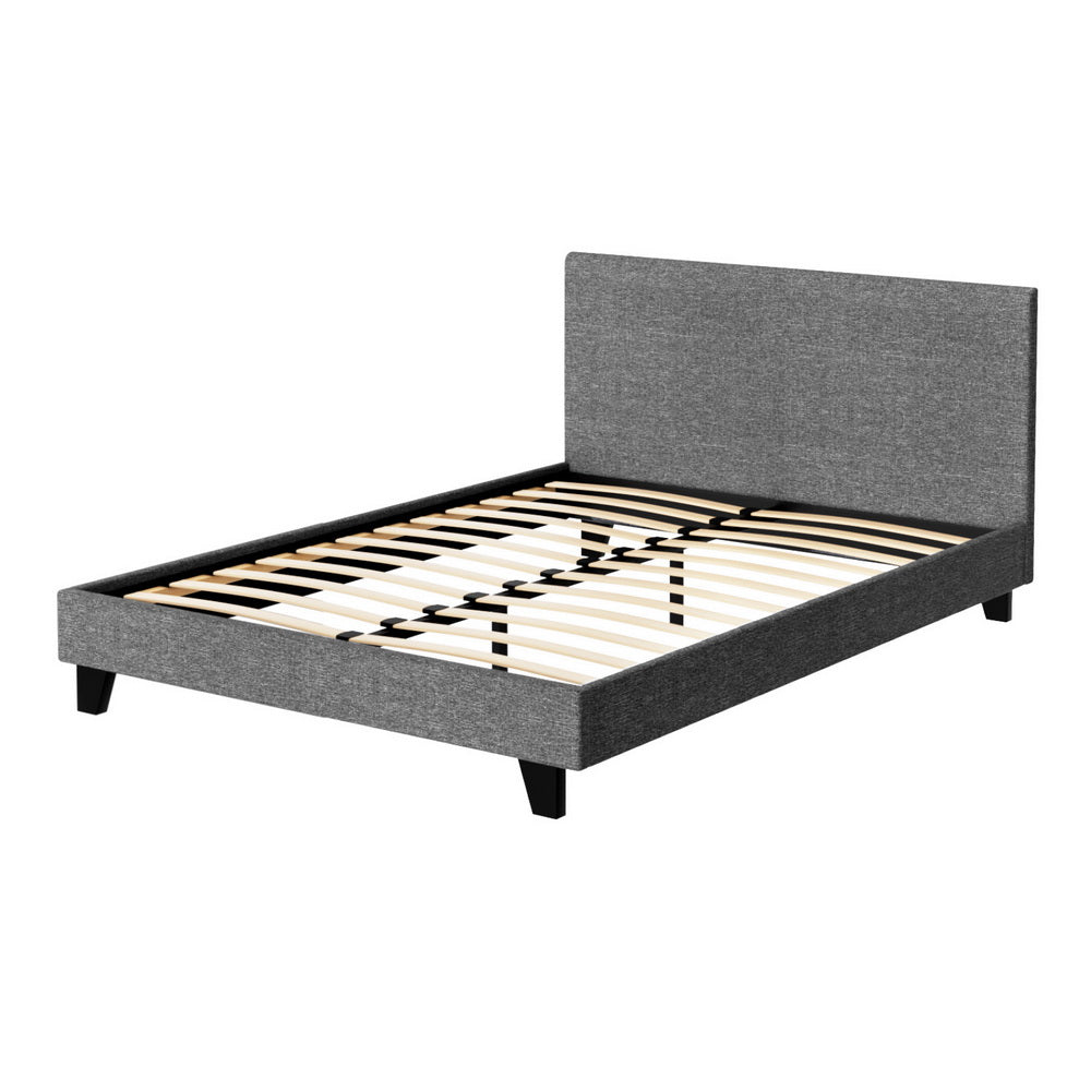 Korra Bed Frame Double Size Grey NEO