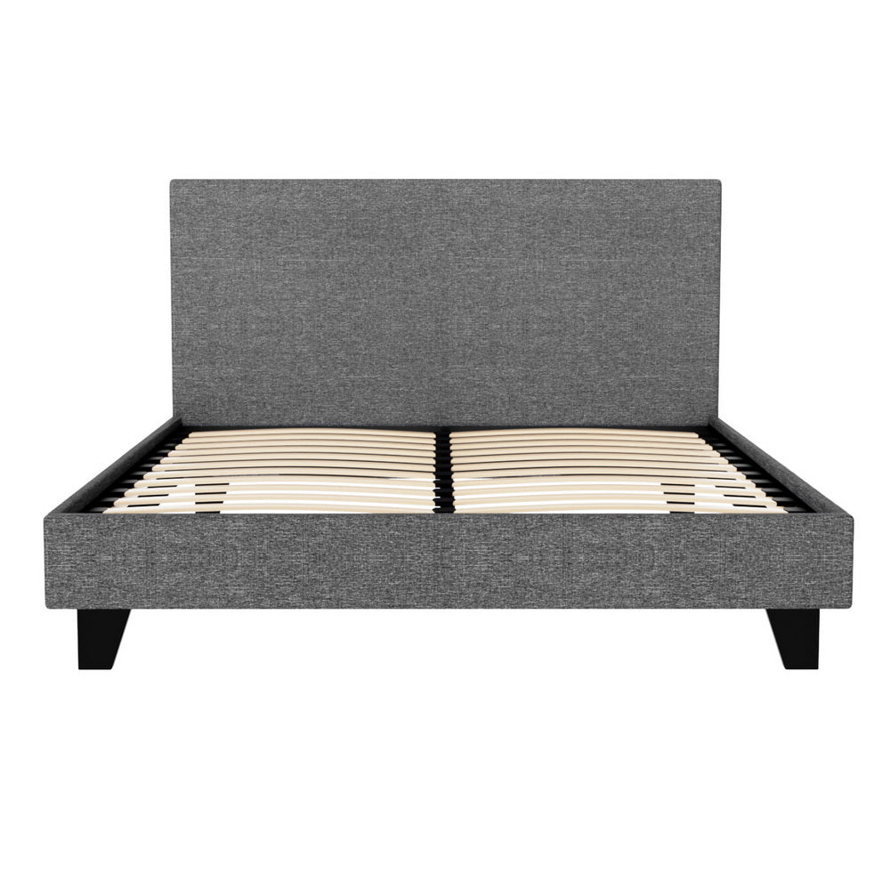 Korra Bed Frame Double Size Grey NEO