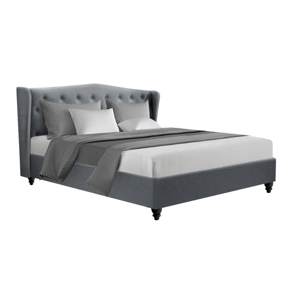 Korra Bed Frame King Size Grey PIER